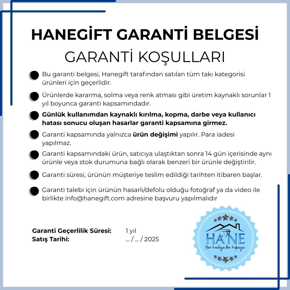 Canım Kızıma Işıklı Kutuda Mavi Kalp Kolye